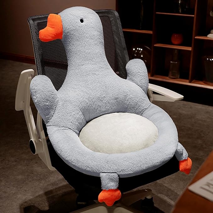 Crown Back Seat Cushion Office Chair Nest Seat Cushion Indoor Outdoor Chair Pad Tufted Sitting Cushion Seat Support Relieves Garden Sofa Armchair Wheelchair Back Chair Cushion (Grey Goose(50CM))