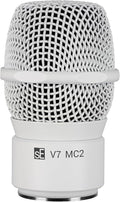 SE ELECTRONICS V7 MC2 Wireless Microphone Capsule - Compatible with Sennheiser Wireless Transmitters - Professional Dynamic Microphone for Singing, Speech & Music Studio Recording (White)