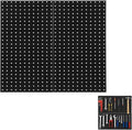 2 PCS Metal Pegboard Panels, 24"X24" Peg Board Wall Organizer with Flexible Layout for Garage Storage, Workshop, Kitchen and Craft Room Tool Organization