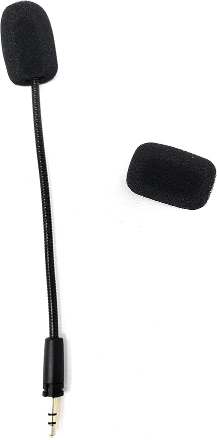 TNE for Turtle Beach 50x Recon Mic Replacement 3.5mm Game Microphone Boom for Ear Force XO Three XO Four Stealth Recon 150 50 50P 60P Camo Xbox One PS4 Gaming Headsets Premium with Lock