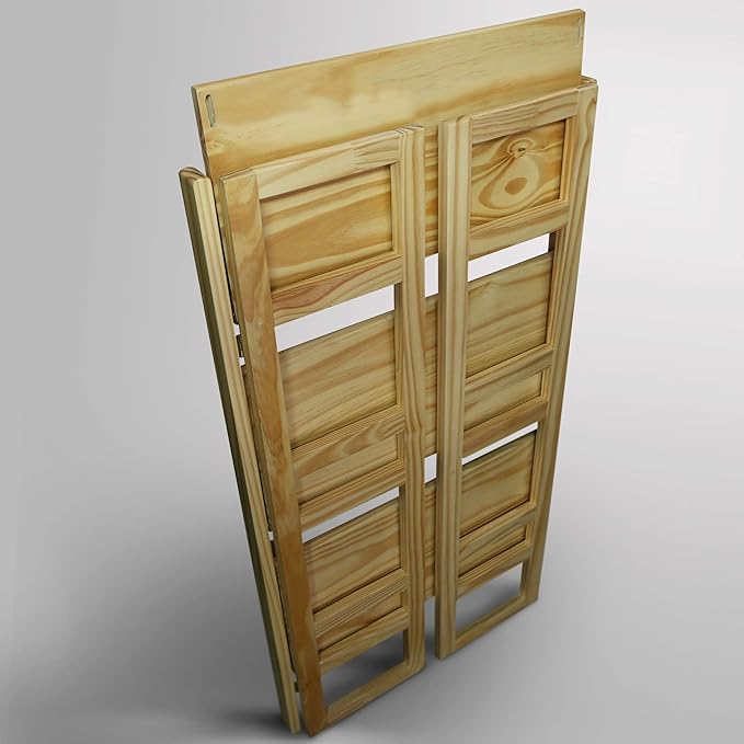 3-Shelf Folding Student Bookcase 20.75" Wide-Natural