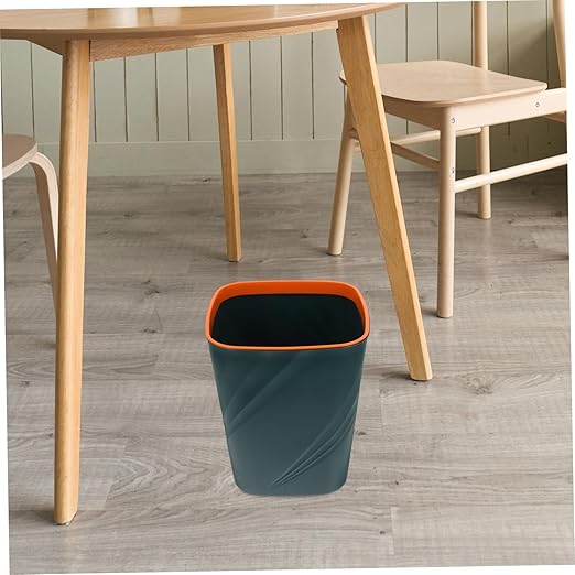 Slim Garbage Bin Waste Can Desktop Wastebasket Cartoon Trash Can Waste Container Office