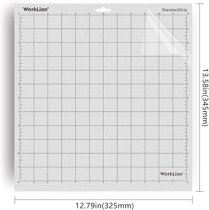 WORKLION Cutting-Mat 12x12 for Silhouette Cameo: (3 Mats - StandardGrip, LightGrip, StrongGrip) Variety Adhesive Sticky Durable Non-Slip Craft Replacement Mats for Silhouette Cameo 4/3/2/1