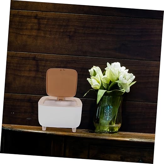 Unomor 1pc Slim Desktop Trash Can Capacity Suitable for Bathroom Kitchen Office Multi-Scene Use