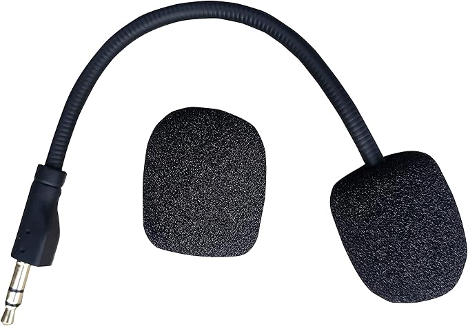 TNE 2 Pack Replacement Game Mic for Logitech G Pro X | 2X Detachable Microphone Boom for Logitech G Pro and G X PS4 PS5 Xbox One PC Gaming Headsets 3.5mm Jack Noise Cancelling