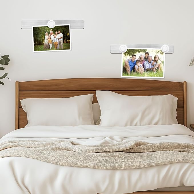 Magnetic Board Frameless Stainless Iron Board Strips, Magnetic Strips with Adhesive Backing Magnet Board Magnetic Bulletin Board Memo Board with 7 Pcs White Magnets for School Office Home, 2Pcs