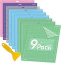 Cutting Mat for Cricut,12x12 inch 9 Pack Variety Cutting Mats (LightGrip,StandardGrip,StrongGrip,FabricGrip) Replacement Accessories for Cricut Maker 3/Maker/Explore 3/Air 2/Air/One
