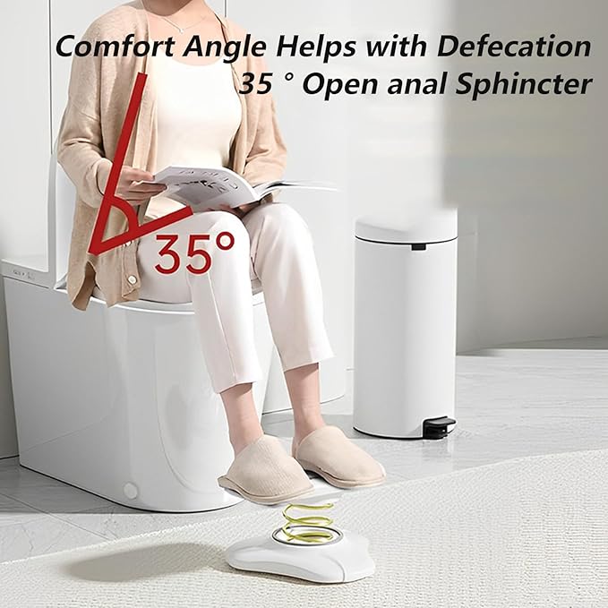 Foot Rest for Under Office Desk Multifunctional Foot Stool Toilet Stool Squat Adult Portable Non-Slip Potty Step Stool Improve Squatting Posture Exercising Relax Legs and Abdomen（Pink）