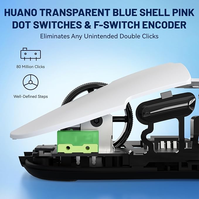 ATTACK SHARK x Ajazz AJ159 Gaming Mouse,2.4G Wireless Mouse,56g Ultralight,26K DPI PAW3395 Sensor,6 Programmable Buttons,Ergonomic Wired Gaming Mouse USB3.0 with 80M Click Switch for PC/MAC