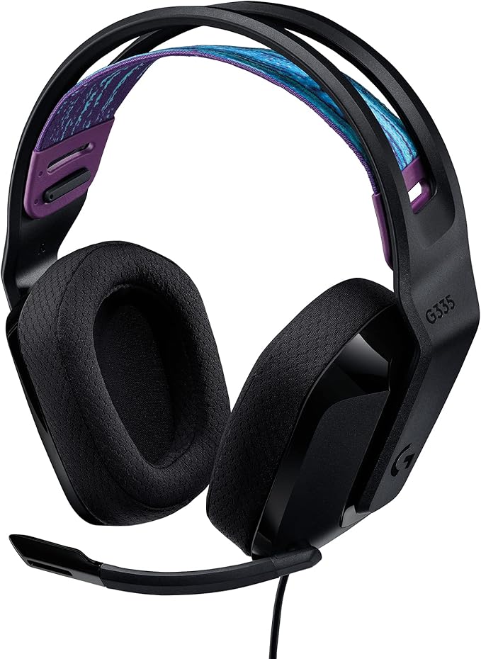 Logitech G335 Wired Gaming Headset + G203 Wired Gaming Mouse Bundle - Black