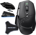 Logitech G502 X Lightspeed Wireless Gaming Mouse, Black | Hero Sensor, 25,600 DPI, 13 Programmable Buttons, LIGHTFORCE Switches, Onboard Memory, PC/Mac | with Signature Series Charging Dock