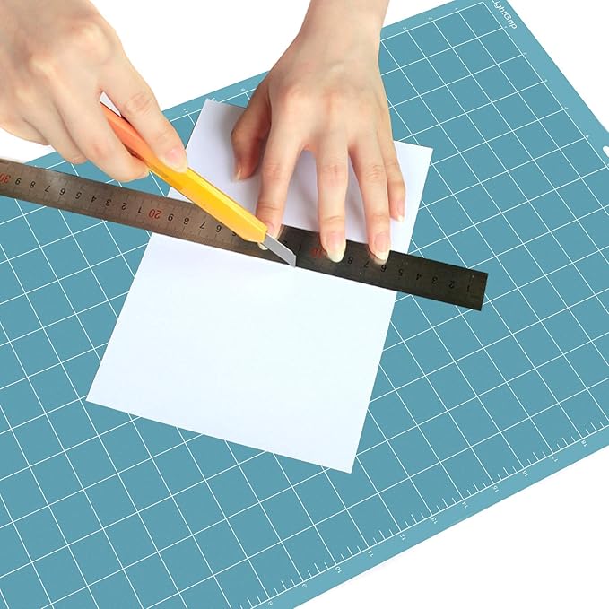 REALIKE LightGrip Cutting Mat for Silhouette Cameo 5/4/3/2/1(3 Mats,12x24 inch) Blue Light Adhesive Cricket Cut Mats Replacement Accessories for Silhouette Cameo