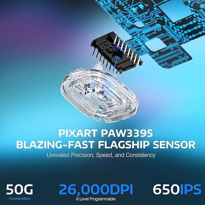MANBASNAKE Attack Shark X3 Pro 4K/8K Hz Mouse, 59g Superlight BT/2.4G Wireless/Wired Gaming Mouse, PixArt PAW3395 Gaming Sensor, 26000 DPI, Griptape, Programmable Buttons for Win11/Xbox/PS/Mac(Black)
