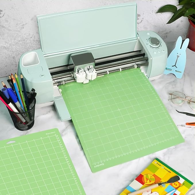 Gwybkq Cutting Mat, Compatible With Cricut Maker 4/Explore One/Air - 8 Pack 12"x12" Standard Grip Cutting Mats for Crafts, DIY Gift,Adhesive Sticky Non-Slip Durable Mat Replacement Accessories