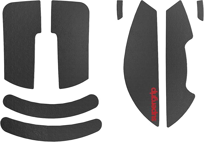 Pulsar Gaming Gears SUPERGRIP Griptape Set for Razer Viper V3 Pro Sweat Absorbing High Performance Anti Slip 3M Adhesive no Residue Mouse Grip Tape Ultra-Thin 0.5mm (0.02in)