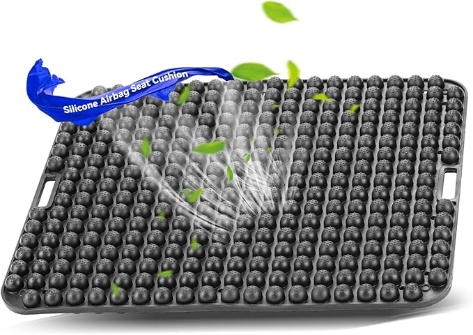 Seat Cushion for Long Sitting Hours on Office & Home Chair, with 3D Non-Slip for Office Chair Cushions, Car Seats, Airplane Seat, Wheelchair, Desk Chair,Cushion Lab, Long Trips (Black)