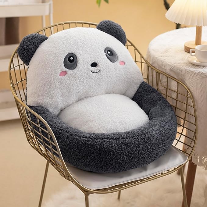 Cartoon Back Seat Cushion for Office, Nest, Indoor Outdoor Chair Pad - Tufted Sitting Support for Garden, Sofa, Armchair, Wheelchair