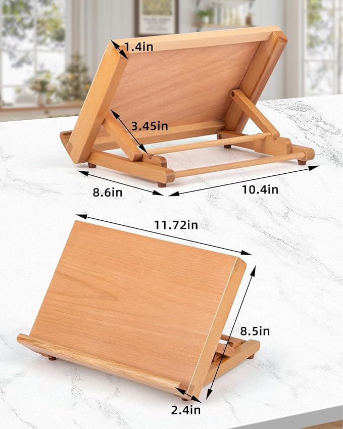 Table Easel for Painting, Adjustable Angle Art Easels Wood Table Easel Drawing and Sketching Board, 11 4/5 Inches by 8 2/3 Inches