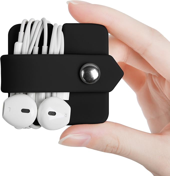 Cord Organizer Earbuds Holder Earphone Wrap Earphones Organizer Headset Headphone Earphone Wrap Winder Cord Manager Cable Winder Set of 2