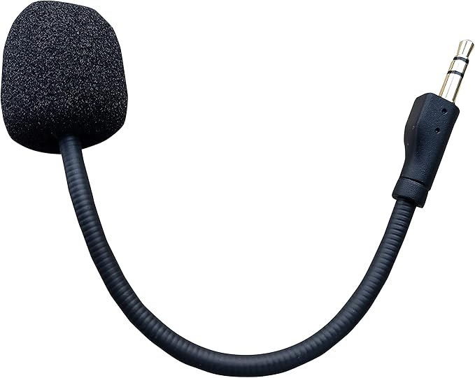 TNE 2 Pack Replacement Game Mic for Logitech G Pro X | 2X Detachable Microphone Boom for Logitech G Pro and G X PS4 PS5 Xbox One PC Gaming Headsets 3.5mm Jack Noise Cancelling