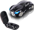 elec Space Wireless Mini Mouse with Case - Cute Sports Car Shape, Lightweight & Portable, 10m Range, Plug and Play (Black)