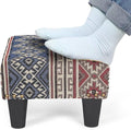 Joveco Foot Rest for Under Desk Fabric with Sponge Stool for Home and Office (Bohemia)
