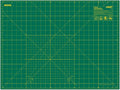 OLFA 18" x 24" Self Healing Rotary Cutting Mat (RM-SG) - Double Sided 18x24 Inch Cutting Mat with Grid for Quilting, Sewing, Fabric, & Crafts, Designed for Use with Rotary Cutters (Green)
