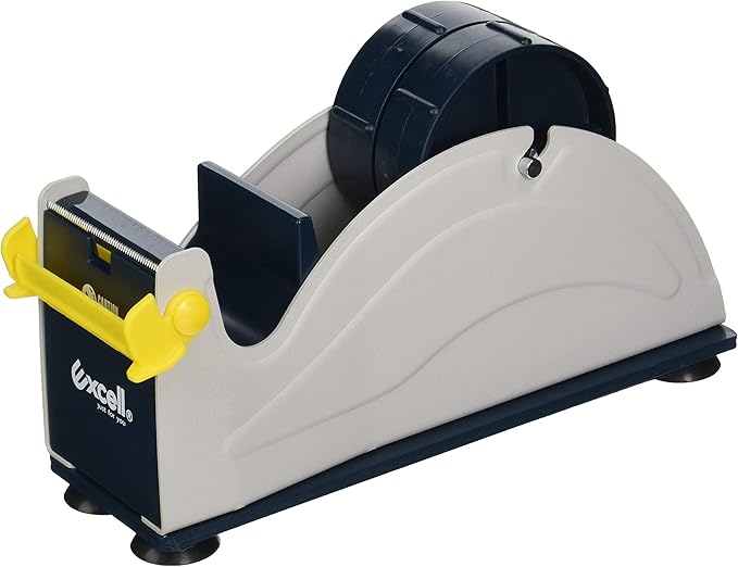 Excell ET-12271 Extra Wide Multi-Track Multi-Rolls Desktop Tape Dispenser, 3 Inches Core Diameter; 2 Inches Wide