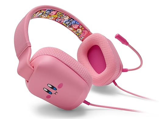 PowerA Wired Stereo Headset for Nintendo Switch and Switch 2 - Kirby Mouthful, 3.5 mm, Wired, Stereo, Officially Licensed