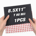 80Mil Magnetic Sheets with Adhesive 8.5" x 11",Self Sticky Letter Size Sheet Anisotropic Magnet,Peel and Stick for Heavy Duty Projects (1 PCS)