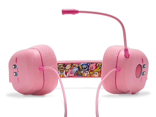 PowerA Wired Stereo Headset for Nintendo Switch and Switch 2 - Kirby Mouthful, 3.5 mm, Wired, Stereo, Officially Licensed