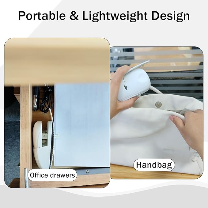 Portable Paper Holder Stand for Desk, Paper Stand for Desk When Typing, Document Holder, Compact Reading Clip Holder, A4 Clamp for Office Typing Reading (White)