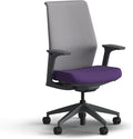 HON Cipher Mesh Office Chair, Standard Cylinder, Height Adjustable Arms, Office Chair with Lumbar Support, Titanium Mesh, Charcoal Frame, Iris