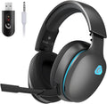 Gtheos 2.4GHz Wireless Gaming Headset for PS5, PS4 Fortnite & Call of Duty/FPS Gamers, PC, Nintendo Switch, 7.1 Surround Sound, Bluetooth 5.3 Gaming Headphones with ENC Mic, 40+Hr Battery - Space Gray