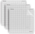 WORKLION Cutting Mat Compatible With Silhouette Cameo: (12x12 inch,3 Mats) Standard Adhesive Sticky Durable Clear Craft Cut Mats - Replacement Accessories