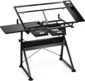 Artist's Loft Artist Table - Glass-Top Table for Drafting, Drawing, Sketching, Painting, and Arts & Crafts - 1 Pack