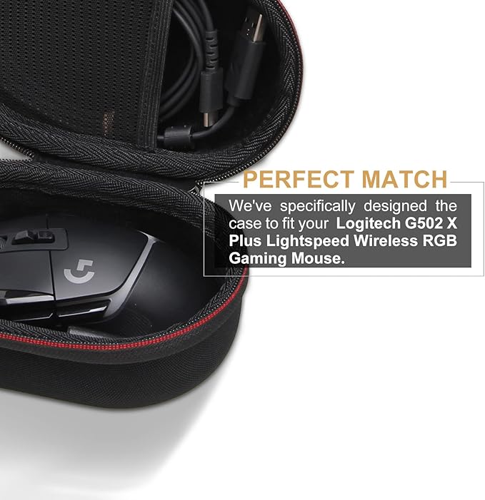 Logitech G502 Hero / G305 / G502 / G502 X Plus / G502 X/G PRO X 2 / G PRO X 2 DEX/G PRO X/G Pro 2 / G703 / G705 / G309 High Performance Wired Gaming Mouse, Black(Case Only)
