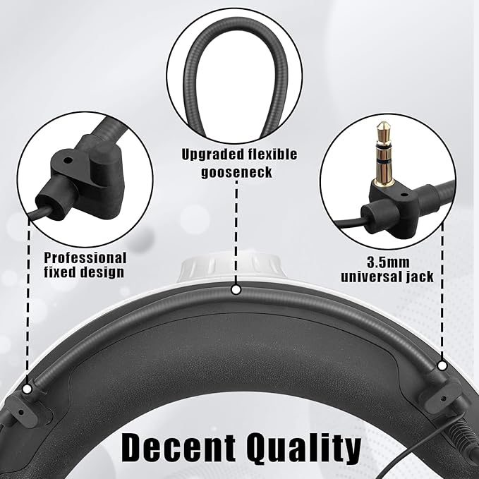 PSVR2 Earbuds Replacement, 3D Audio Crystal Sound Noise Cancellation Gaming Headsets fits for PlayStation VR 2,Black