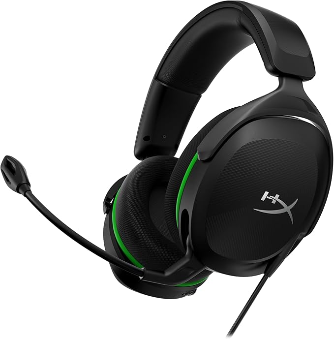 HyperX CloudX Stinger 2 Core - Gaming Headset for Xbox, Lightweight Over-Ear headsets with mic, Swivel-to-Mute Function, 40mm Drivers - Black