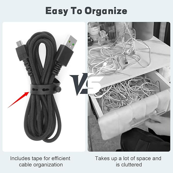 Mouse Charging Cable Compatible with Razer Viper Ultimate, Naga Pro, DeathAdder V2 Pro, Basilisk Ultimate, Mamba Wireless, Firefly HyperFlux – USB Replacement Power Cord for Wireless Gaming Mouse