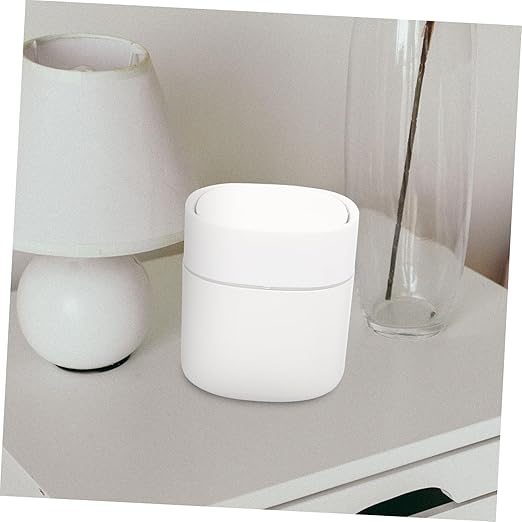 Press Cover Trash Can Garbage Bin for Kitchen Pp Material for Living Room Office Compact