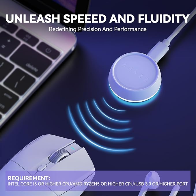 ATTACK SHARK AJ139 G Pro Gaming Mouse Type C Wired USB Receiver up to 26000DPI 6 Programmable Button Ergonomic Symmetric for PS4 Xbox PC Mac Gamer(White)