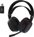 AULA G7 Wireless Gaming Headset with Detachable Noise Canceling Mic, 40mm Driver, BT5.3 Gaming Headphones with RGB Light, 10ms Latency, 60Hr Battery, PC Gaming Headset for PS5,PS4, Switch,Xbox,PC