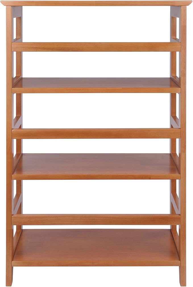 Winsome Studio 3-Tier Bookshelf, Classic Display Bookcase, Functional & Stylish Shelving Unit for Convenient Home Storage in Living Room, Bedroom, Office, Dorm