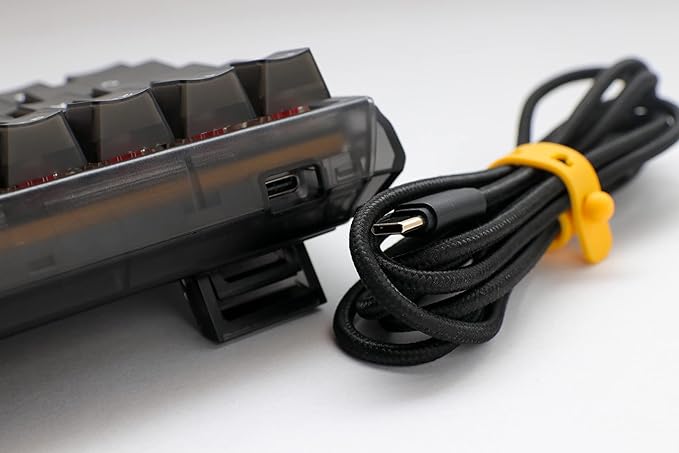 Ducky One 3 Mini Aura 60% Mechanical Keyboard: Quack Mechanics Dampening, Hot-Swappable Cherry MX Red Switches, High-Density PBT Tripleshot Keycaps, RGB, US, Black