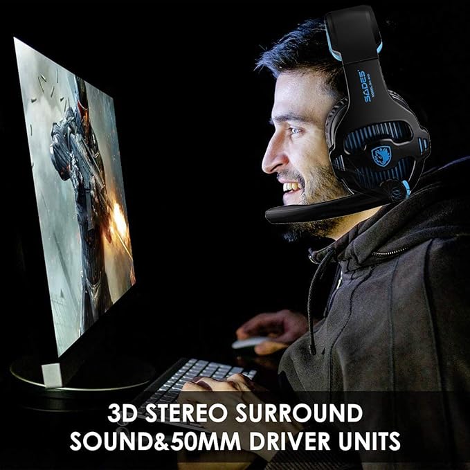 Gaming Headset for Xbox one PS4 (Black)