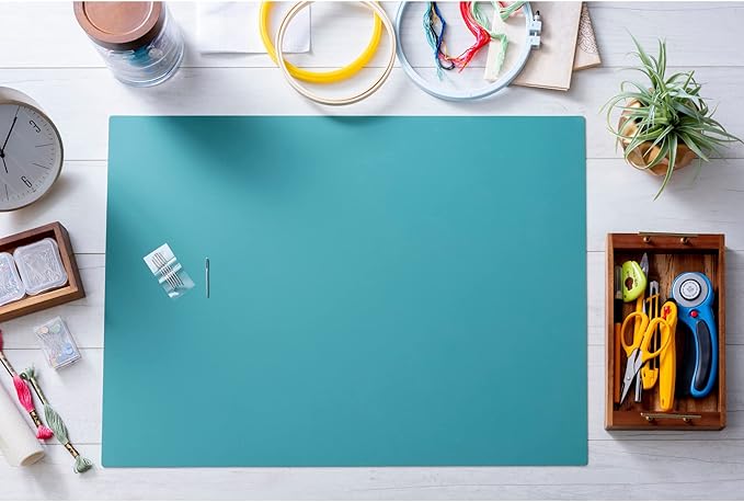 OLFA 18" x 24" Self Healing Rotary Cutting Mat (RM-SG) - Double Sided 18x24 Inch Cutting Mat with Grid for Quilting, Sewing, Fabric, & Crafts, Designed for Use with Rotary Cutters (Green)
