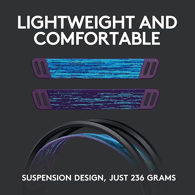Logitech G535 Lightspeed Wireless Gaming Headset + Yeti GX Dynamic RGB Gaming Microphone with LIGHTSYNC, USB Mic - Black