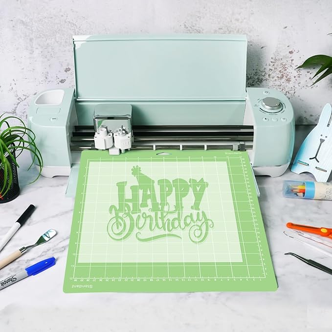 Gwybkq Cutting Mat, Compatible With Cricut Maker 4/Explore One/Air - 8 Pack 12"x12" Standard Grip Cutting Mats for Crafts, DIY Gift,Adhesive Sticky Non-Slip Durable Mat Replacement Accessories