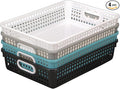 Really Good Stuff Plastic Desktop Paper Storage Baskets for Classroom or Home Use – Mesh Bins, 14.25” x 10” – (Set of 4), School Organization Supplies